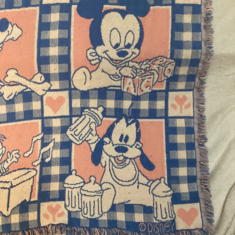 Vintage Disney Baby Babies Blanket Throw - Picture 2 of 6